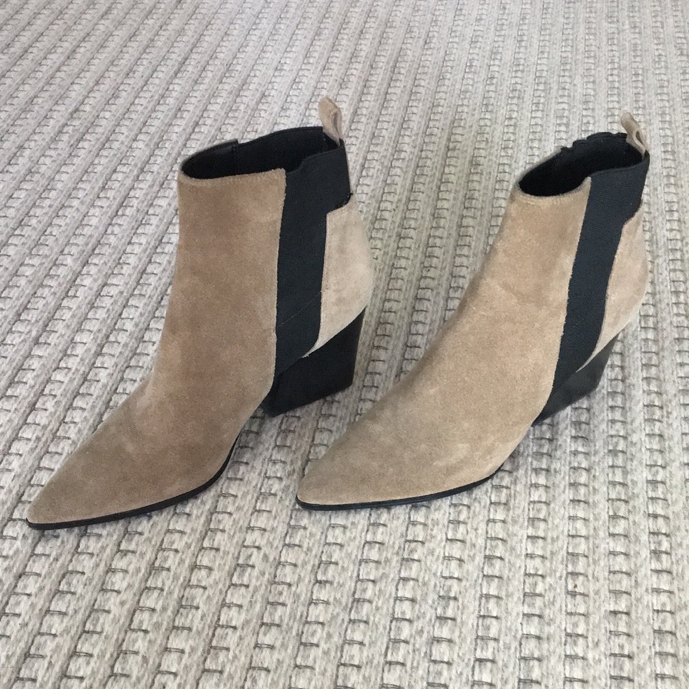 Suede Bootties